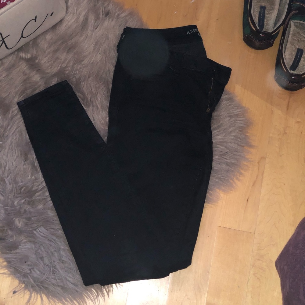 Black American Eagle Super Stretch Jeggings